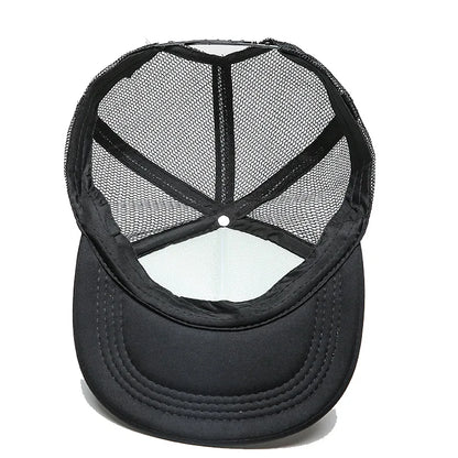 SpongeBobs Baseball Cap Kids Adult Summer Outdoor Sports Sun Hat Child Cute Letter A-Z Sunbonnet Breathable Mesh Headgear Gift