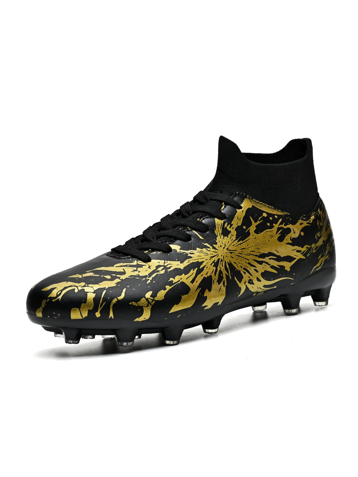 Chaussures de football AG FG ultra légères, tissu PU anti-transpiration, semelle en TPU résistante à l'usure, coupe ajustée, unisexe, baskets d'entraînement pour terrain naturel
