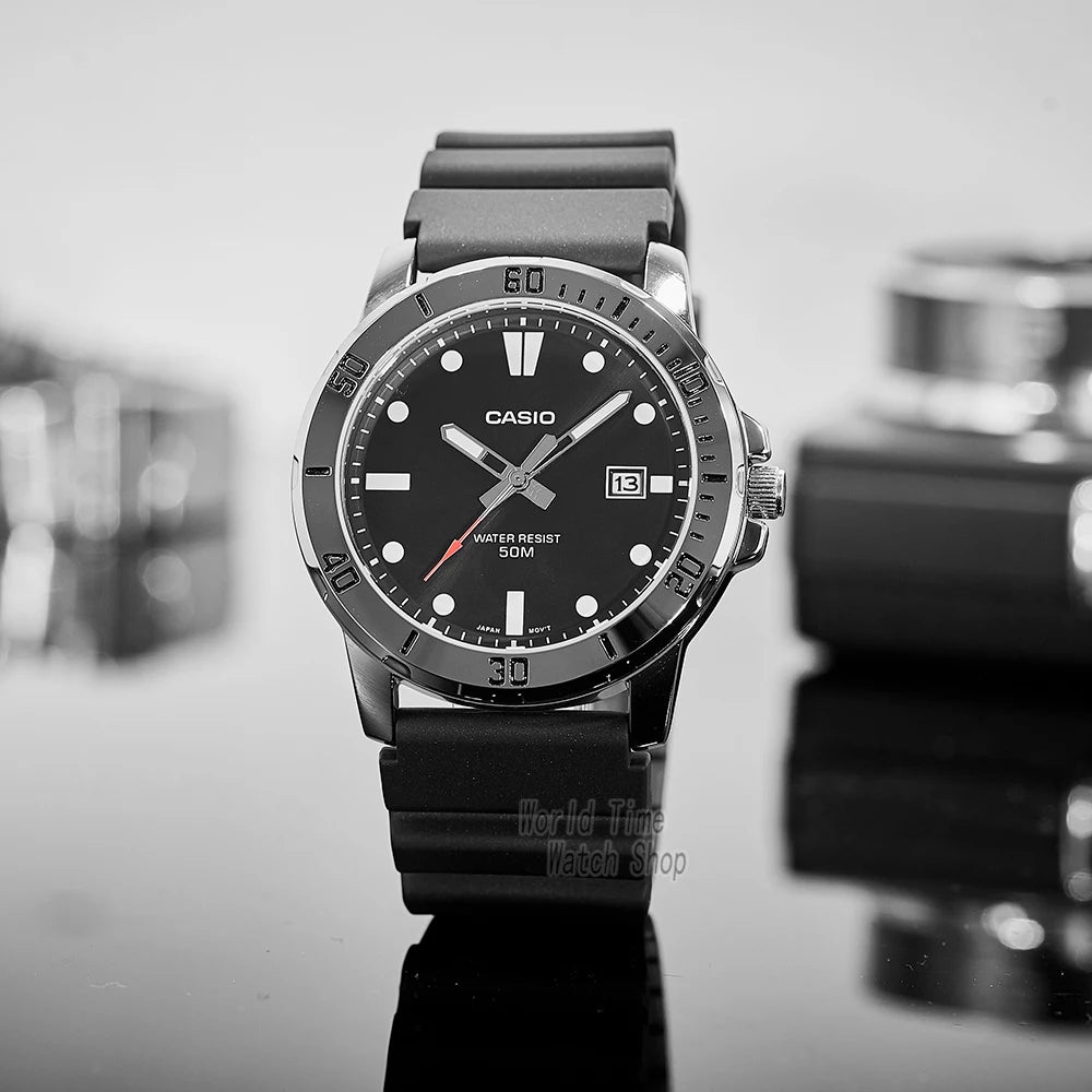 Casio watch for men business fashion resin strap atmospheric waterproof  MTP-VD01-1E