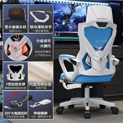 MDNG Ergonomic Office Chair Mesh Swivel Gaming Chair with Comfortable Reclining Design, Executive Desk Chair for Home Office & Study