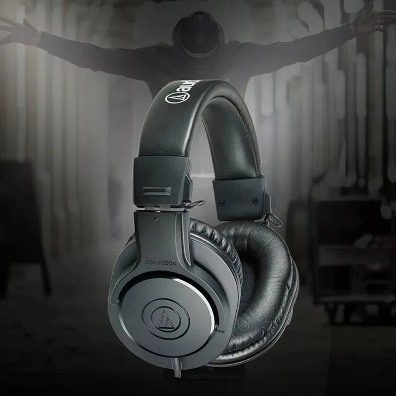Casque audio professionnel Audio Technica M20X de haute qualité pour l'amélioration des basses, l'enregistrement et le jeu