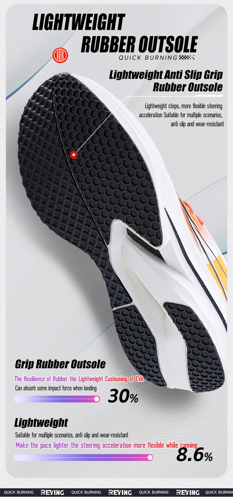 Scarpe da corsa IRUNSVAN Co-branded con soletta in carbonio 1.0 ad asciugatura rapida, per l’allenamento alla maratona maschile, ammortizzanti e traspiranti