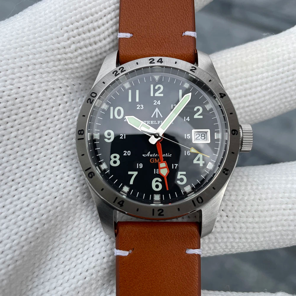 STEELFLIER Official SF792 GMT Mechanical Dive Watches Super Luminous NH34 Movement 20Bar Waterproof Luxury Stainless Steel Watch
