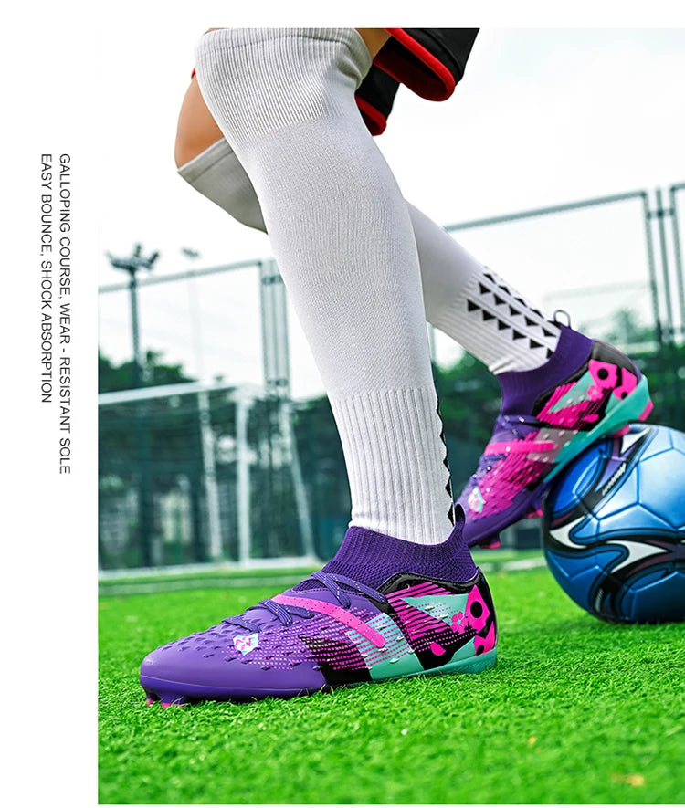 Football Boots Men Professional Soccer Shoes Sneaker Field Long Spikes Outdoor Competition Non Slip Comfortable Training Shoes