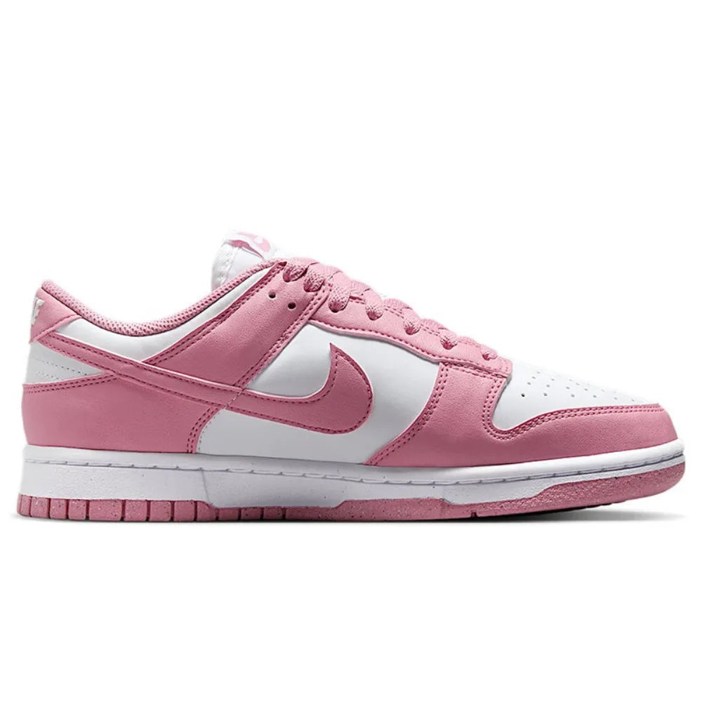 Nike Dunk Low w kolorze różowo-białym – niskie, retro, codzienne trampki, wytrzymałe buty do skateboardingu dla kobiet DD1873-112