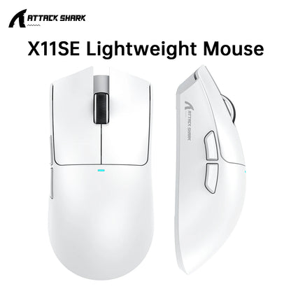 ATTACK SHARK X11 SE Wireless Gaming Mouse 22000 DPI, PixArt PAW3311 Sensor, Tri-Mode Bluetooth, 2.4G & Wired, Lightweight RGB Gaming Mouse