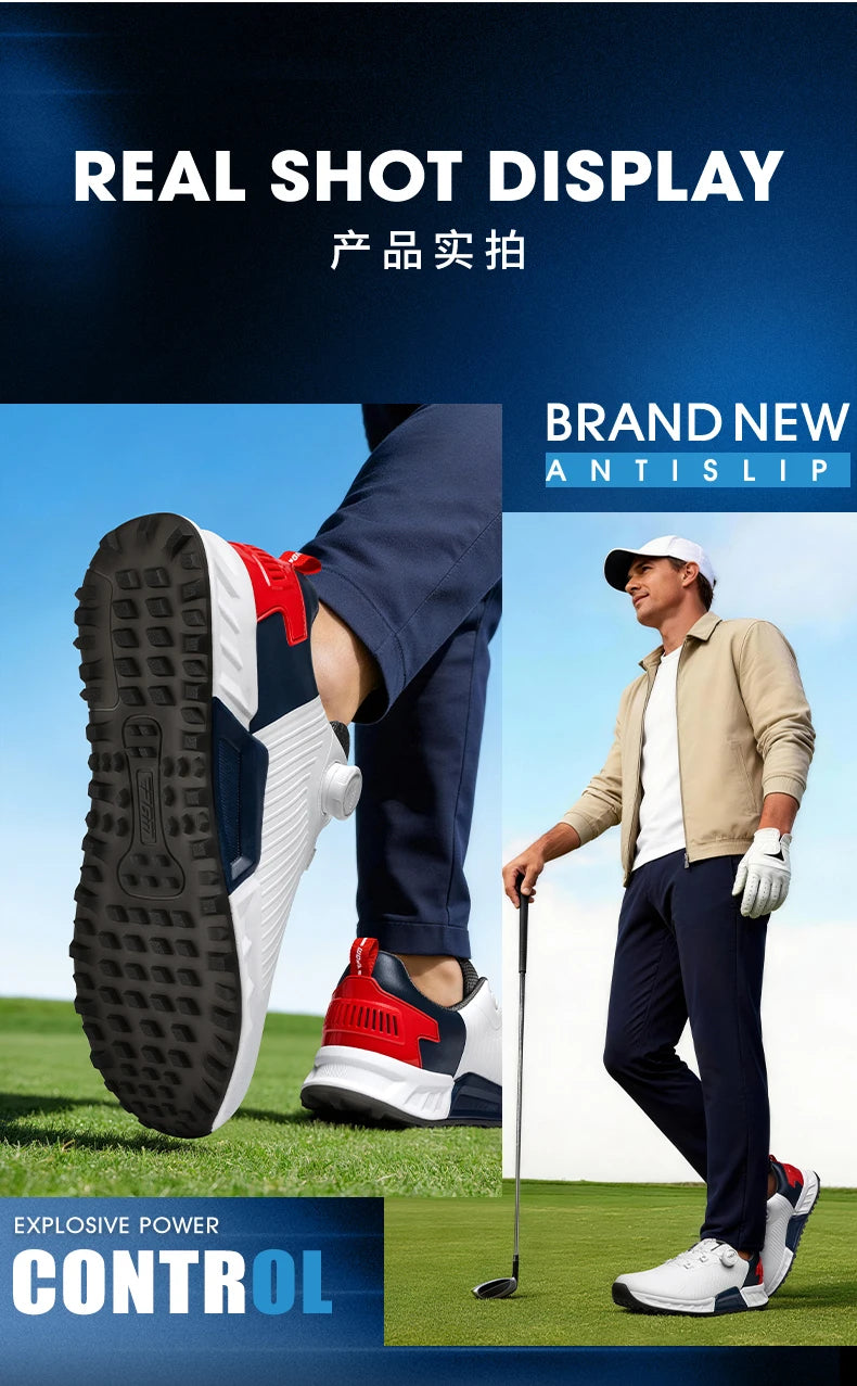 PGM golf shoes men's cushioning rebound sneakers knob men's shoes wear-resistant TPU waterproof shoes