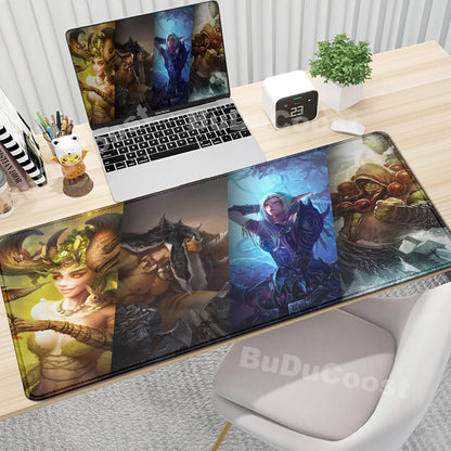 Anime World of Warcraft Deskmat Gaming Mouse Pad Computer Accessories XXL Lock Edge keyboard Mice carpet Gamer Mause Office Mats