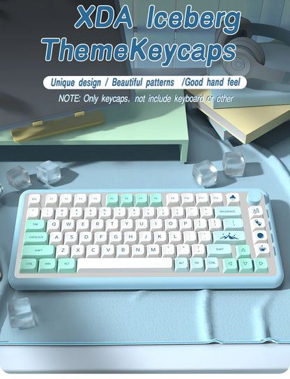 Spanish French Korean Brazilian Japanese Russian Iceberg XDA Profile keycaps ISO Enter PBT keycap For Mechanical Keyboard DIY