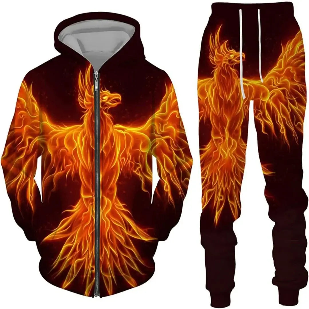 New 3D printed long sleeved hooded sweatshirt set for spring and autumn men's sportswear zipper sweatshirt, Produit gaming premium Fraquane, produits de luxe, nouvelle génération, équipement gamer