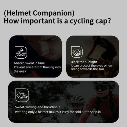 TOSUOD Cycling Cap Breathable Sun Product Quick-dry High Elastic Personality Hat Personality Unisex Outdoor Sport Accessories
