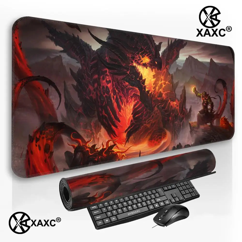 Lich King World Of Warcraft XAXC Mouse Pad large keyboard mouse desk pad non-slip rubber gaming mouse pad laptop mouse carpet