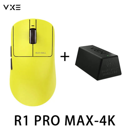 VXE Dragonfly R1 Pro Max Gaming Mouse, Wireless Bluetooth Gaming Mouse with PAW3395 Sensor, Rechargeable Lightweight Ergonomic Esports Mouse