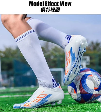 New Men's Football Boots Non-Slip Soccer Shoes Indoor Cleats Professional Turf Futsal Grass Ultralight Sport Comfortable Adult