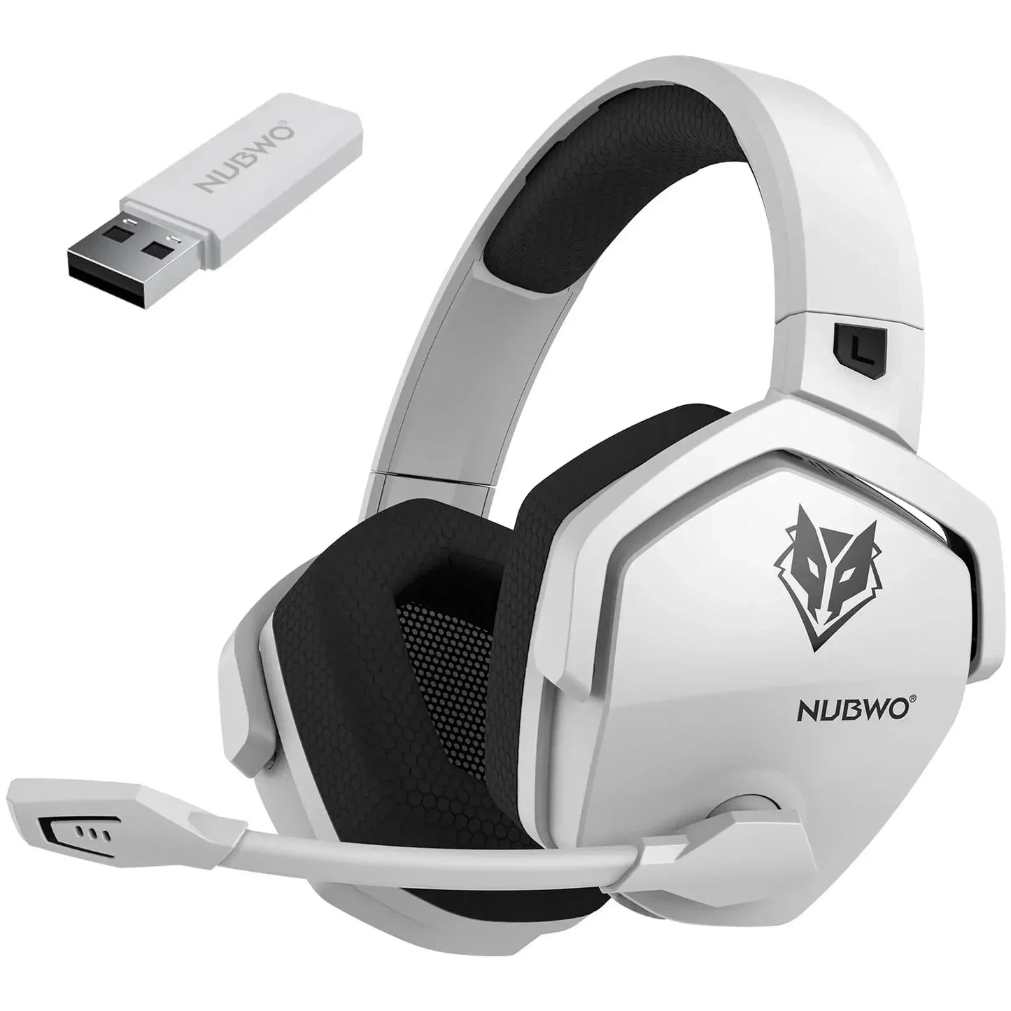 NUBWO G06 Pro Wireless Gaming Headset with Charging Station for Headset and PS5 Controller 17ms Low Latency Dynamic 50mm Drivers