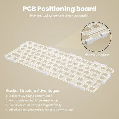 RK ROYAL KLUDGE R98Pro Gasket kabelgebundene mechanische Tastatur, 98 Tasten, RGB, Hot-Swap-fähig, abnehmbarer Button, Gaming-Tastatur mit PBT-Tastenkappen