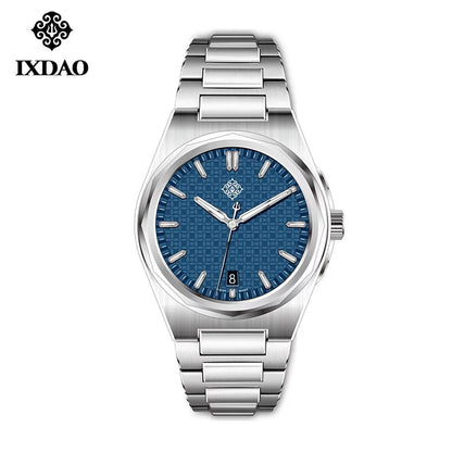 IX&DAO 2026 New Warrior 37mm Men's Automatic Mechanical Watch Blue Miyota 9015 Sapphire Stainless Steel Waterproof 10Bar