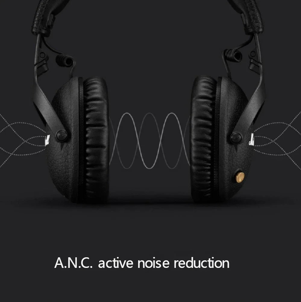 Marshall MONITOR II A.N.C. Wireless Noise Cancelling Headphones – Premium Bluetooth Over-Ear Headset with Deep Bass, Microphone & Gaming Audio