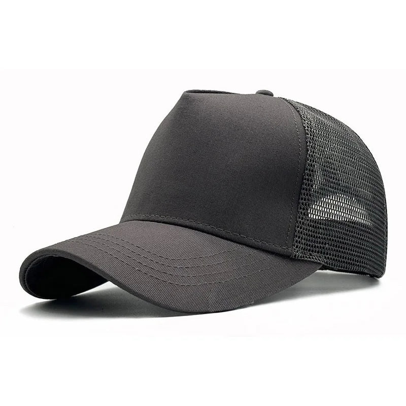 Oversize Trucker-kasket med store masker til mænd med stort hoved – XXL-baseballkasket – åndbar „Dad Hat“ – 58–60 cm, 60–65 cm