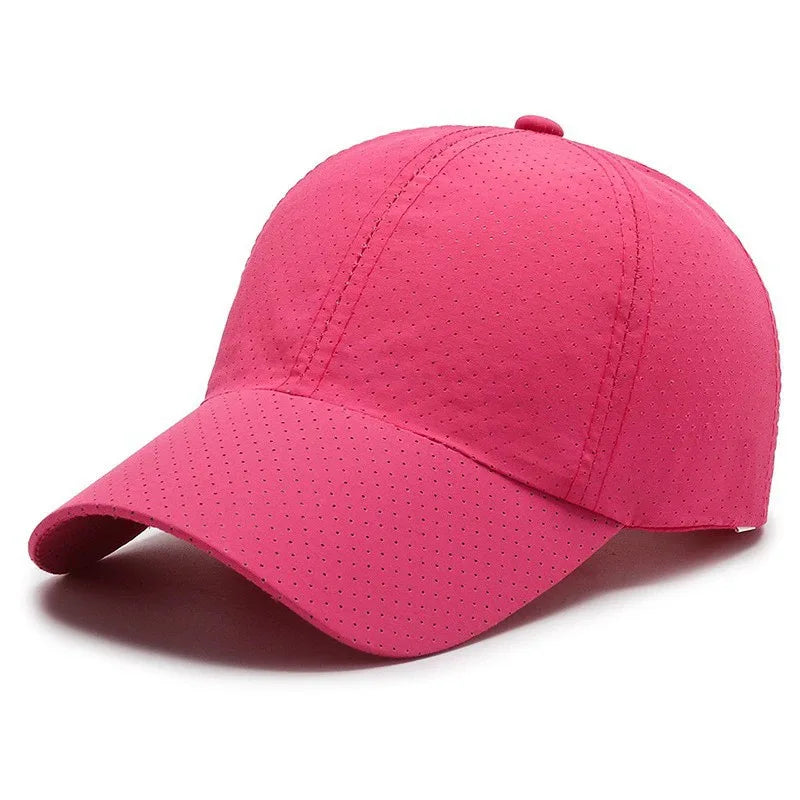 Mesh Quick Dry Cap – Herre-løbe- og sportsbaseballkasket – Dame-golf- og tennis-kasket – Udendørs jogging-kasket – Åndbar solhat
