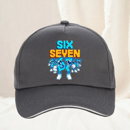Meme 67 Six Seven 6 7 Italian Brainrot baseballkasket til mænd, truckerhat, forår, fritid, udendørs, fitness, solskærm, snapback-kasket