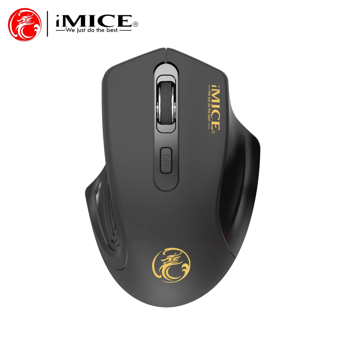 Silent 2.4G USB Wireless Mouse for Laptop, Computer & Mac, Optical Wireless Mouse with Adjustable DPI, Soundless Portable Mouse for Office & Home