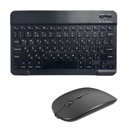 Wireless Keyboard Spanish French Azerty Russian Korean With N Mini Bluetooth For iPad Mac Tablet PC Phone Cell Laptop And Mouse