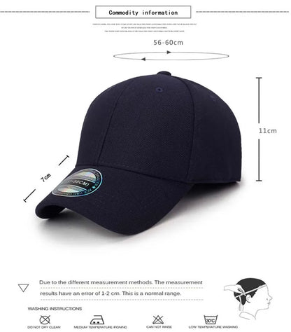 Spring summer High Quality Baseball Cap Man women Fitted Closed Full Cap Outdoor Breathable Sports Sun Trucker Hat Gorras Hombre