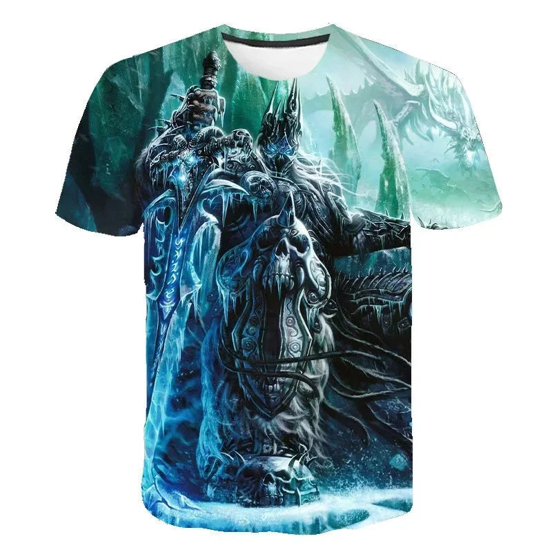 2024 New Game T-shirt World Of Warcraft 3D Printed Men Women Fashion Casual Streetwear T Shirt Harajuku Oversized Tees Tops
