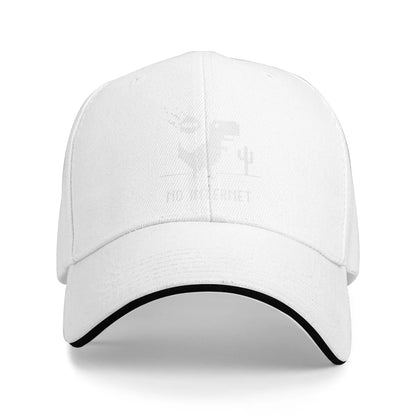 Summer Casual Baseball Cap Funny No Internet T Rex for Programmers Running Hippie Trucker Hat For Couple Hot Sal  Snapback Cap