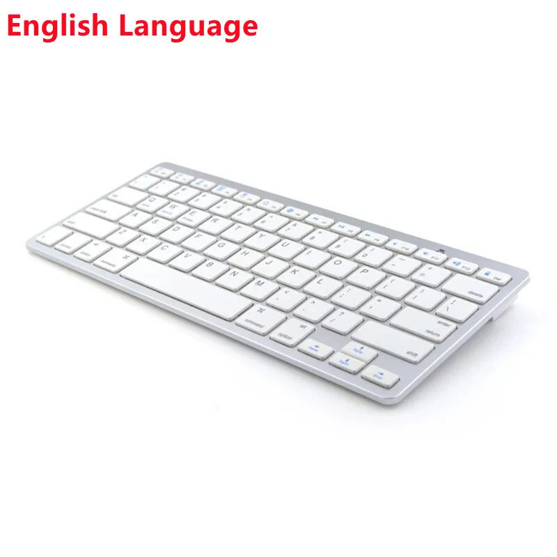 78 Keys Wireless Keyboard Bluetooth-compatible Russian/Korean/Hebrew/Spanish/Arabic for iPad Air Pro for Windows/Android Laptop