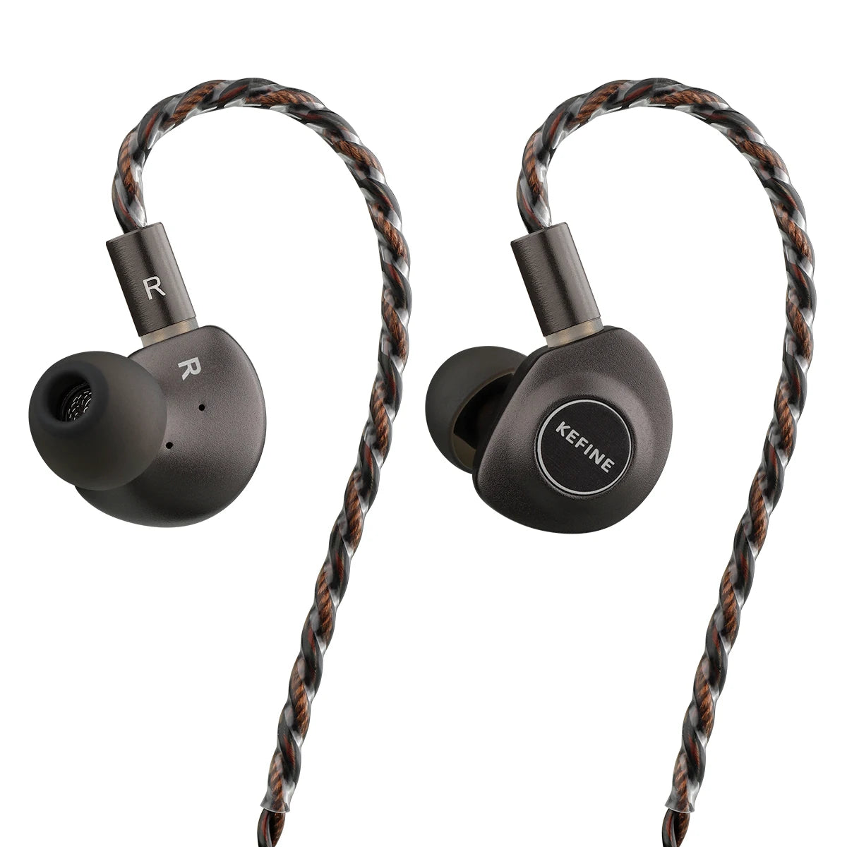 KEFINE Delci HiFi Wired IEM Earphones with 10mm DLC+PU Dynamic Driver, CNC Metal Housing, Detachable 0.78mm 2Pin Cable