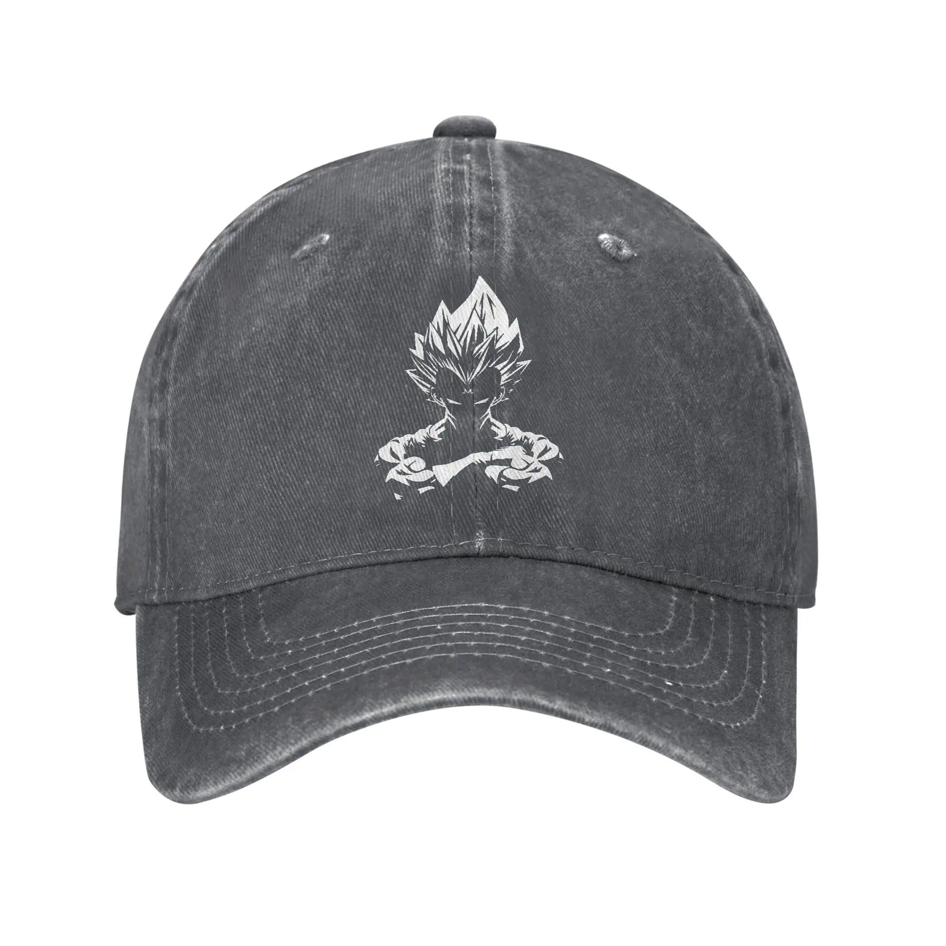 Produit gaming premium Fraquane, Dragon Ball Z Goku DBZ Unisex Style Baseball Caps Saiyan Distressed Denim Hats Cap Retro Workouts Unstructured Soft Snapback Cap