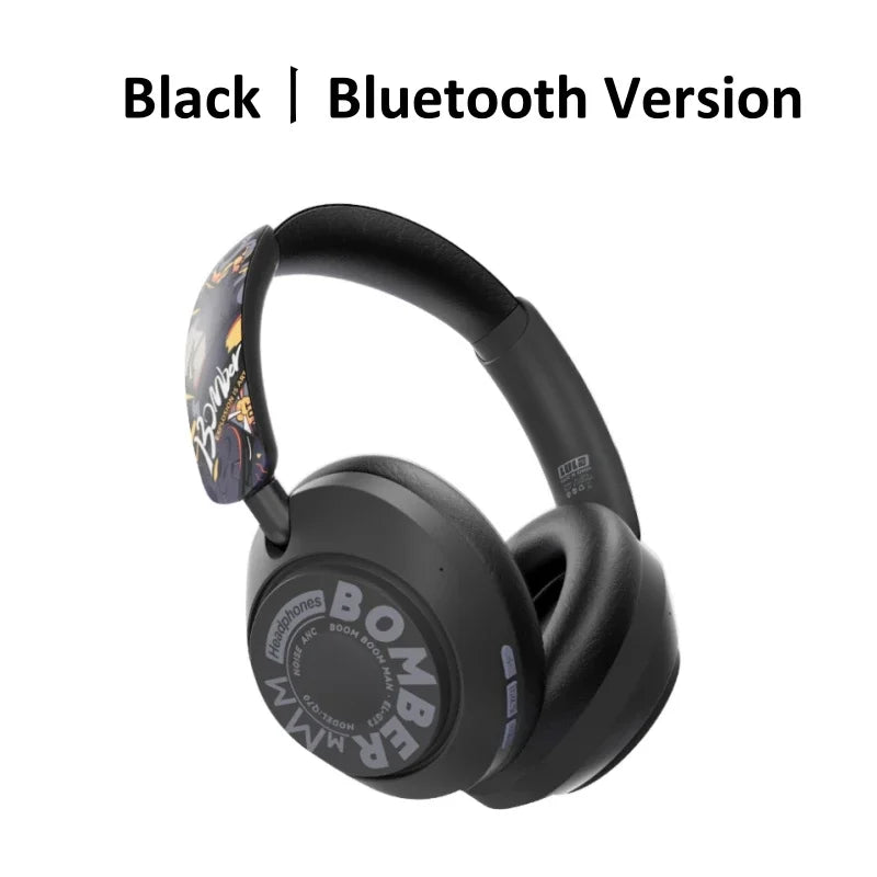 Écouteurs hybrides à suppression active du bruit, casque sans fil Bluetooth 5.4 sur l'oreille avec micro, autonomie de 200 heures, transparence, application personnalisée