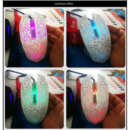 USB Wired Gaming Mouse RGB LED 2400 DPI Professional Gaming Mouse, Ergonomic USB Wired Gaming Mouse for PC, Laptop, Dota 2 & LOL