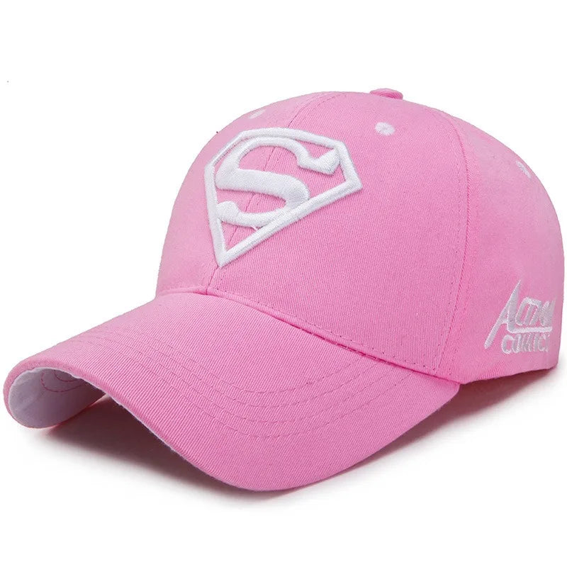 Street superhero embroidered duckbill cap with adjustable sun visor accessories, fashionable hip-hop fashion baseball cap