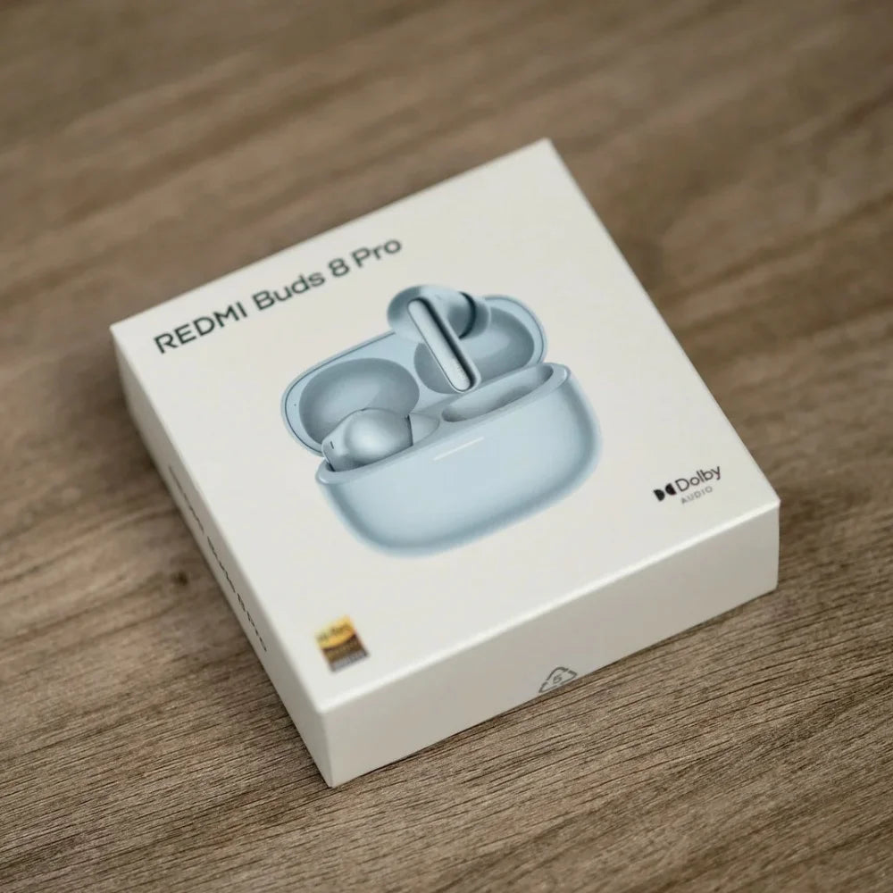 New Xiaomi Redmi Buds 8 Pro Wireless Bluetooth 5.4 Earbuds – 55dB Active Noise Cancelling TWS Earphones with AI Clear Call, 3-Mic System, Hi-Res Audio LDAC, Global Version
