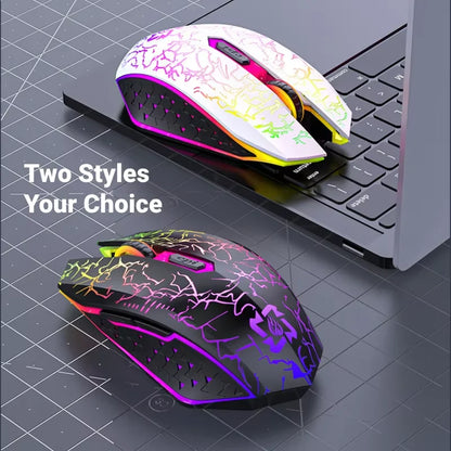 Souris sans fil Bluetooth rechargeable, souris gaming RGB 2,4 GHz, souris sans fil ergonomique avec 1 600 DPI, souris Bluetooth bimode pour PC, ordinateur portable et MacBook