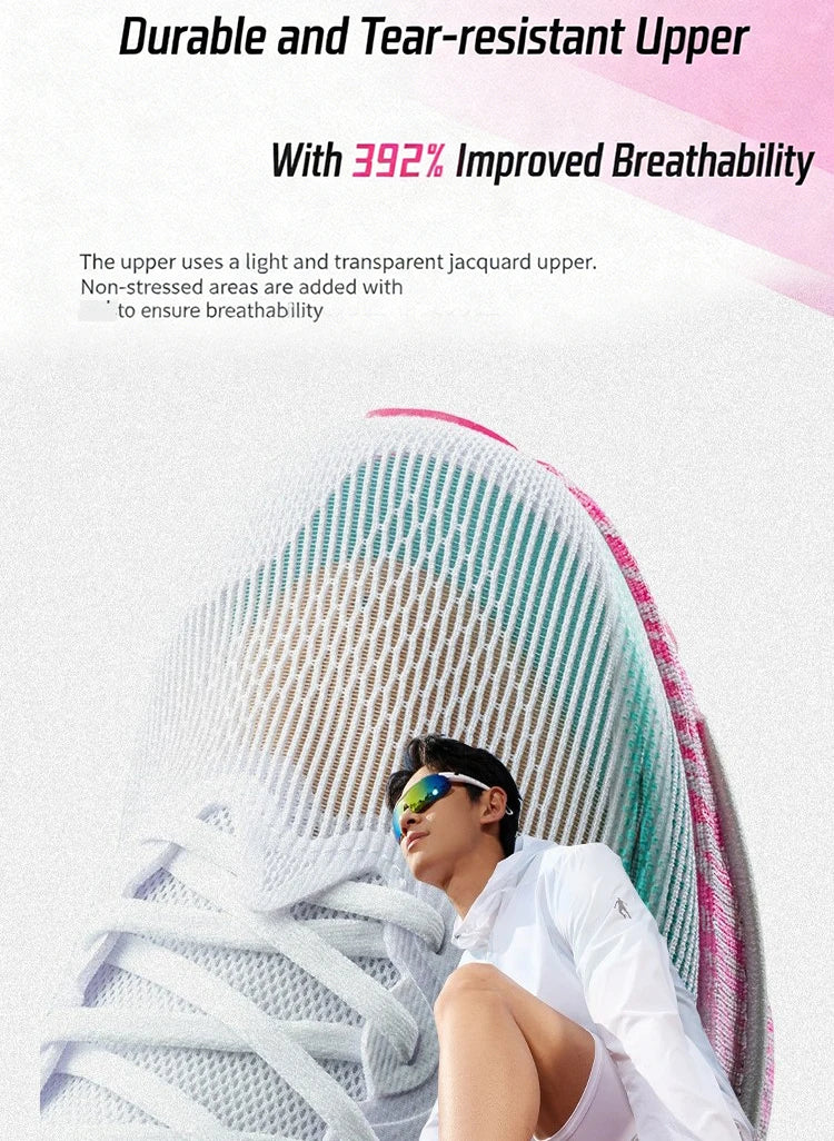 QIAODAN Man Trail Running Shoes 2026 WIND 4 Jogging Sport Shoes GYM Mesh Breathable Athletic Running Sneakers QDB023262298
