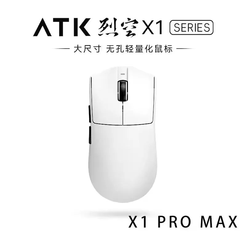 ATK X1 Series Wireless Gaming Mouse Bluetooth 8K Ultra Lightweight 49g FPS Mouse with PAW3950 Sensor, Tri-Mode Custom Gamer Mouse
