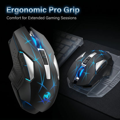Wireless Gaming Mouse 2.4G Rechargeable Gaming Mouse with RGB Breathing Light, 2400 DPI, 6 Buttons, Instant Response Wireless Mouse for PC, Laptop & Gaming Switch