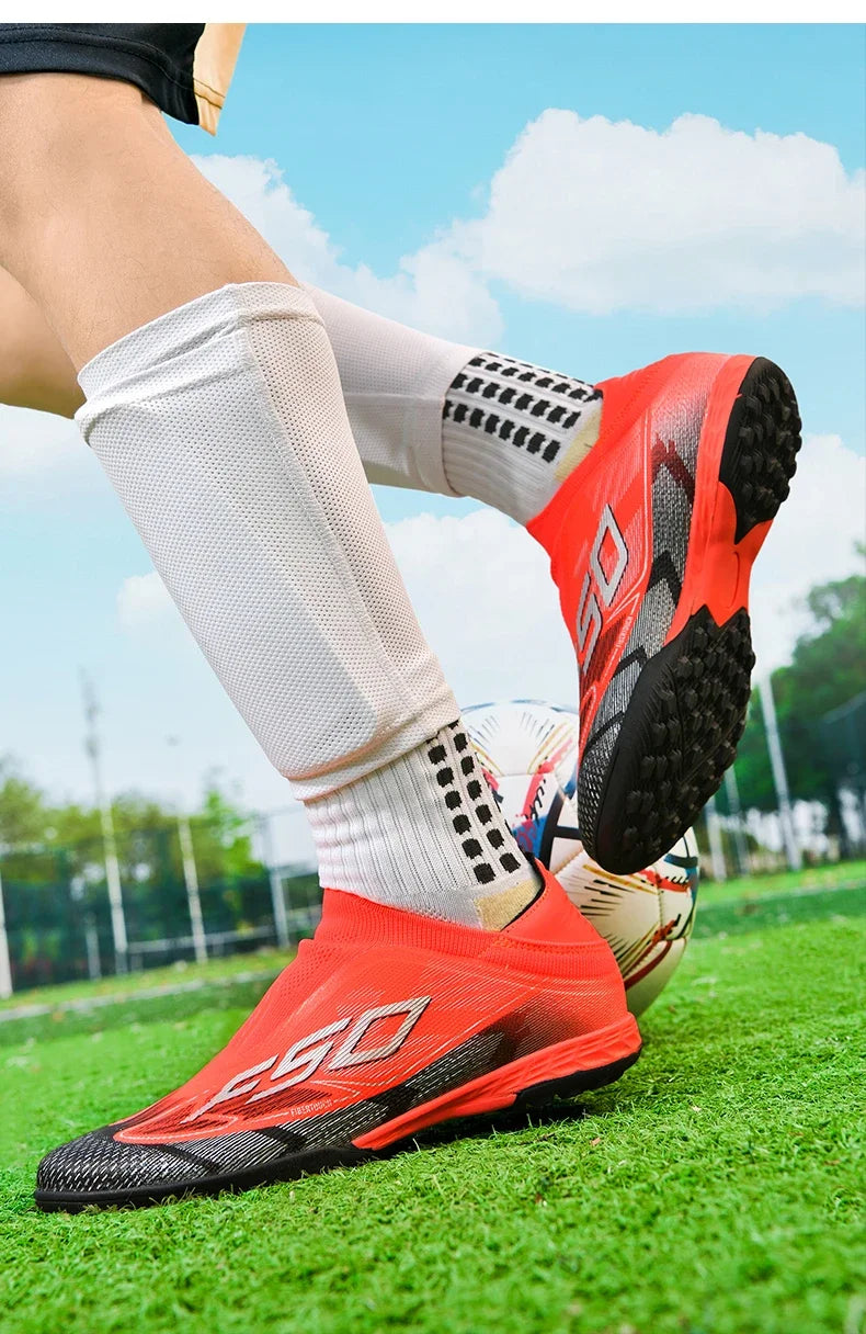Chaussures de Football originales professionnelles pour hommes, confortables, de haute qualité, bottes de Football rapides pour entraînement, chaussures de Football ultralégères