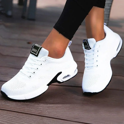Femmes plate-forme espadrilles décontractées chaussures maille respirant chaussures de course gros sport d'été Tenis chaussures 2024 luxe vulcaniser chaussures