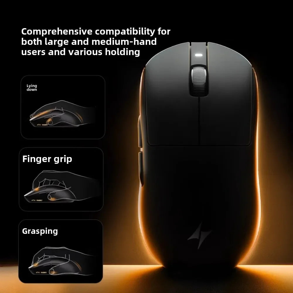 ATK Dragonfly A9 Wireless Gaming Mouse, PAW3950 Sensor, Tri-Mode Bluetooth Mouse, 30,000 DPI, 8KHz Polling Rate, Lightweight Ergonomic Esports Mouse