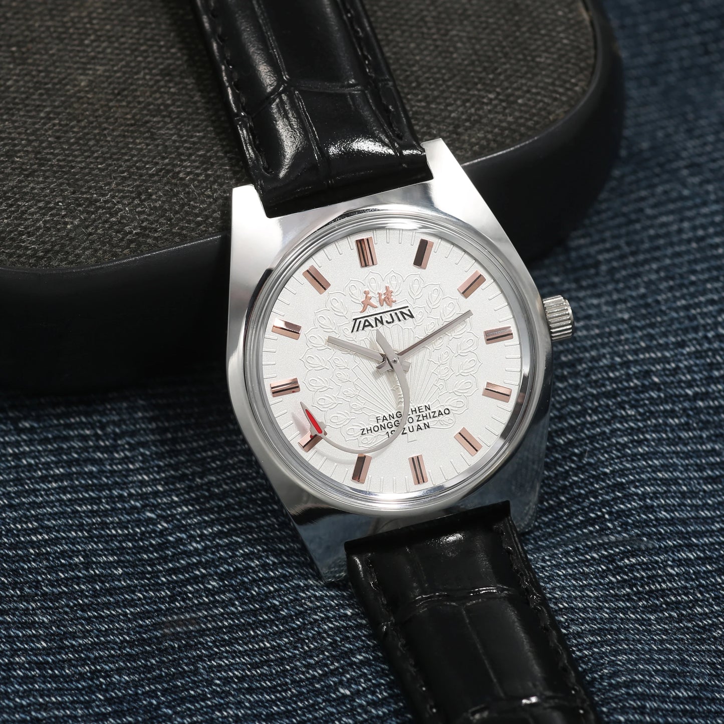 Shanghai 36MM Hand-Wind Mechanical Watch 7120 Waterproof china Watch for Men wholesale