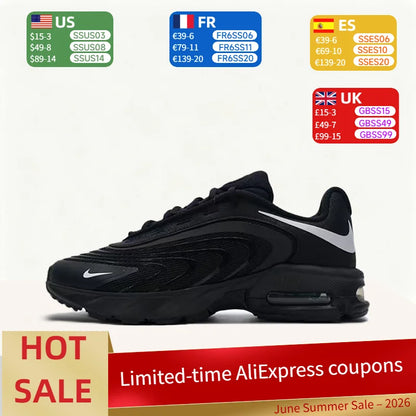 Nike Air Max Fire – wygodne, sportowe, lekkie, oddychające, niskie buty codzienne dla mężczyzn – czarne IO4510-003