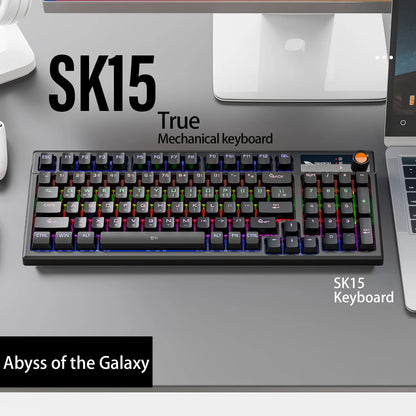 SMAILWOL SK15 Wired mechanical keyboard Hot plug support Arabic Russian Korean Thai Spanish E-sports games