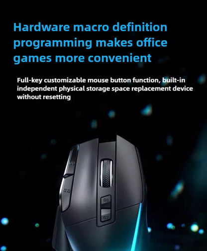 G2 Wired Gaming Mouse 12800 DPI RGB Gaming Mouse with 9 Programmable Buttons, 1000Hz Polling Rate, Ergonomic Wired Gaming Mouse for PC & Laptop