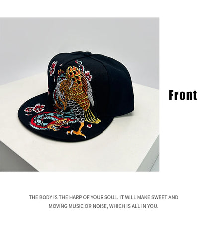 China Chic Pattern Embroidery Baseball Hats Breathable New Unisex Ethnic Style Peaked Caps Versatile Sunshade Hip Hop Fashion