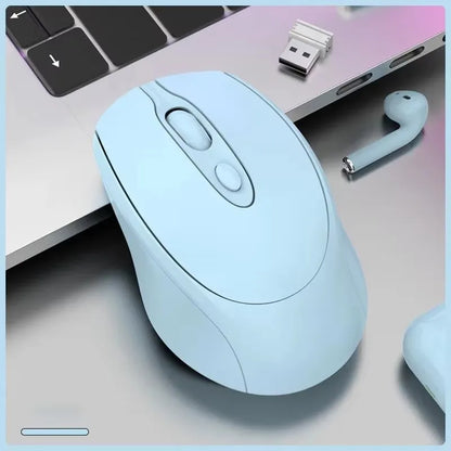 MissionFit Bluetooth Wireless Mouse Rechargeable 2.4G Silent Wireless Mouse for PC, Laptop, MacBook & Tablet with Adjustable DPI